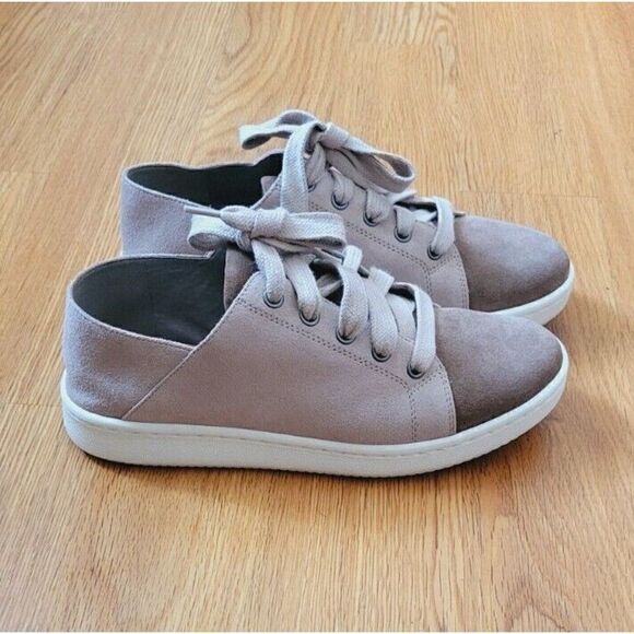 Eileen Fisher Tan and Gray Casual Sneakers with Canvas Upper - Picture 9 of 10